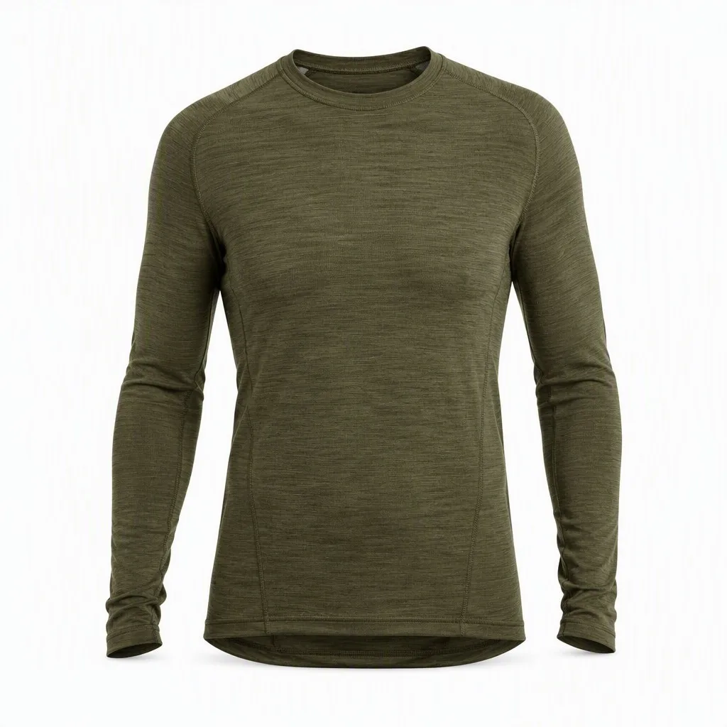 Custom Trail Running Long Sleeve Base Layer Merino
