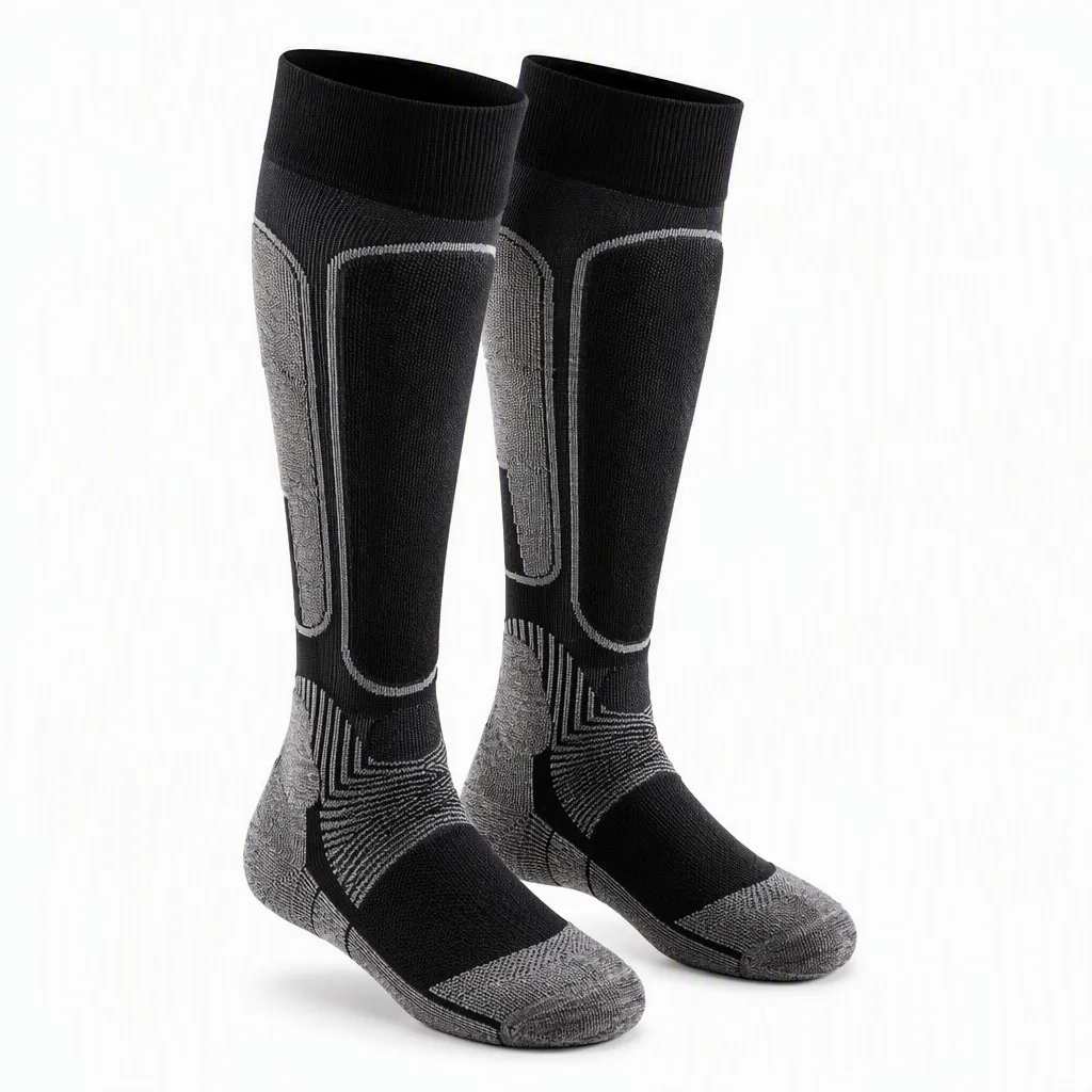 Custom Compression Ski Sock Merino Wool Thermal Cushion