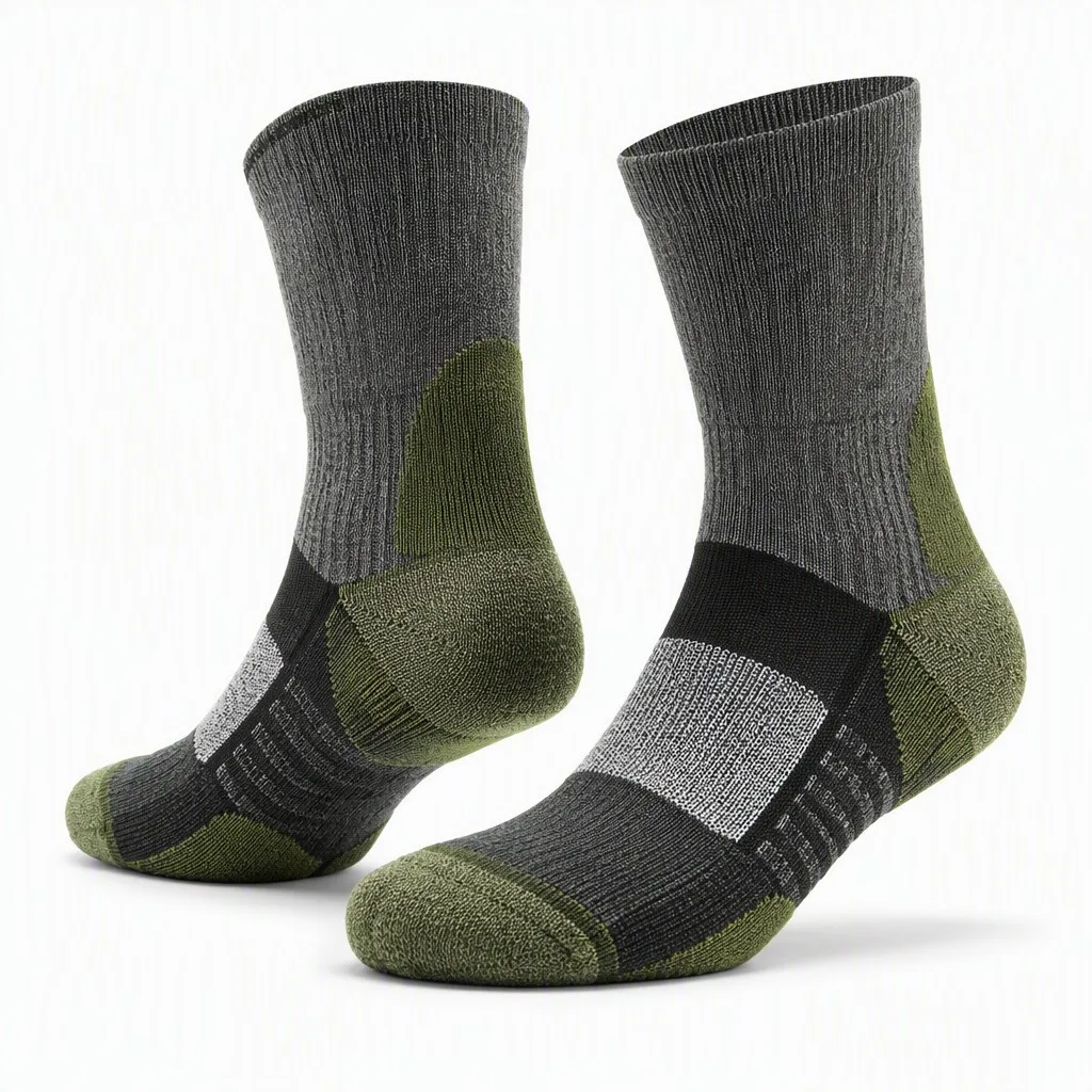 Custom Trail Running Socks Anti-Blister Wool Crew