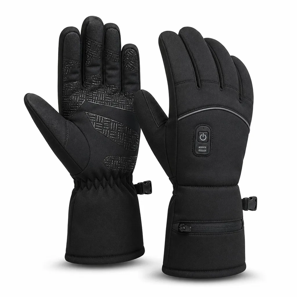 Custom Heated Cycling Gloves Winter Touchscreen Battery