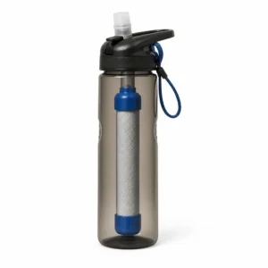Custom Straw Hiking Water Filter Bottle