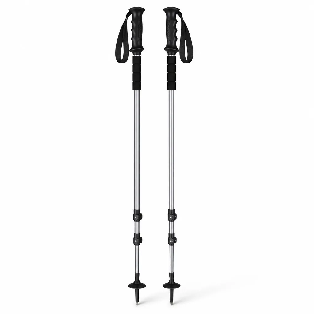 Custom Adjustable Ski Pole Set Aluminum