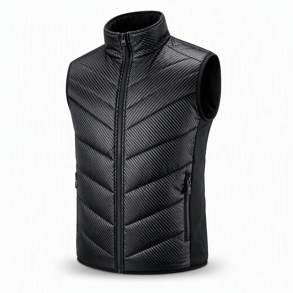 Custom Heated Vest for Hiking Carbon Fiber 5V