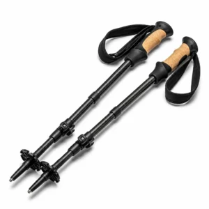 Trekking Poles Carbon Fiber 3-Section Folding