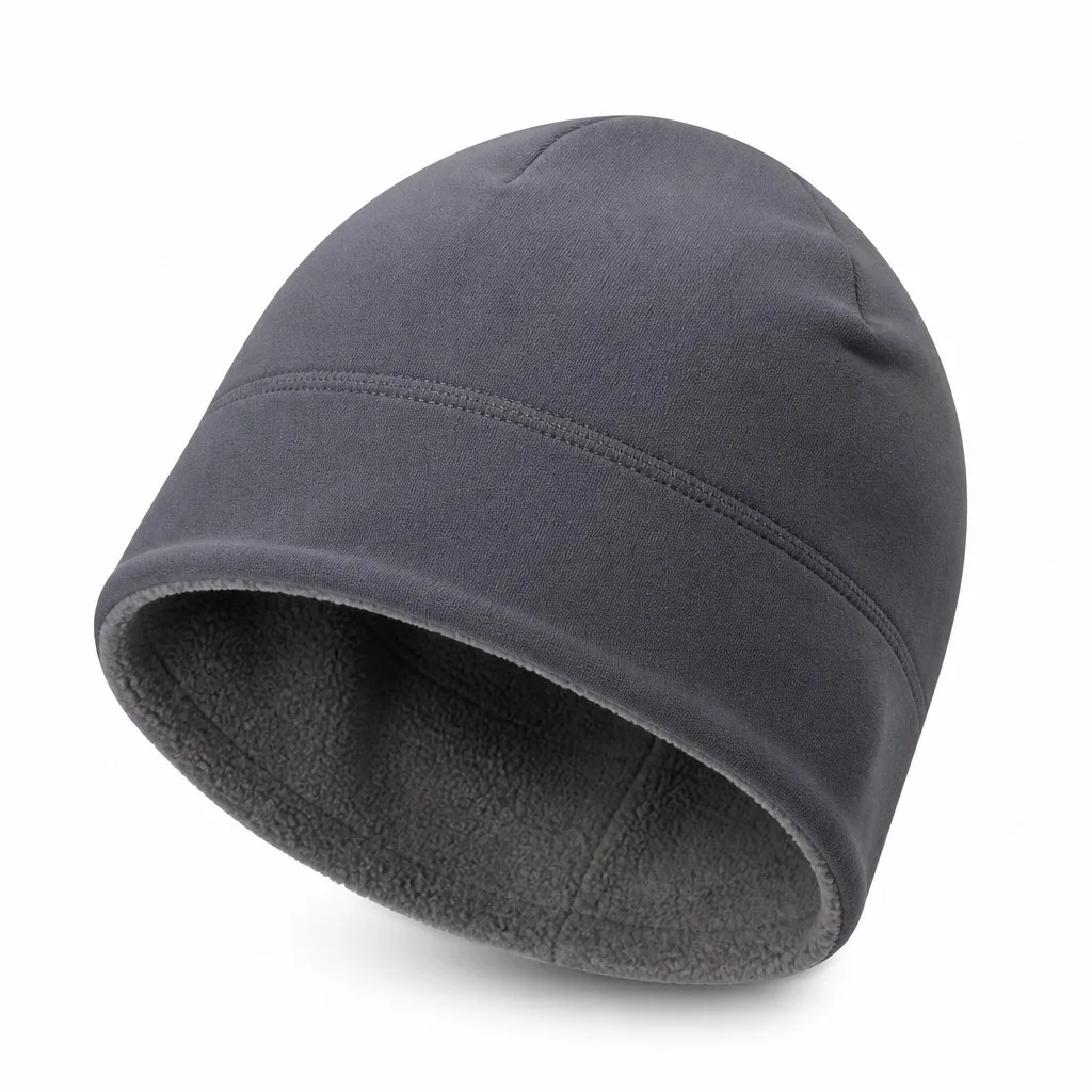 Custom Beanie Fleece Hiking Hat Beanie Wide Brim