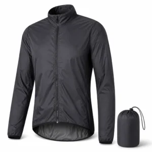Custom Packable Cycling Jacket Winter Windproof