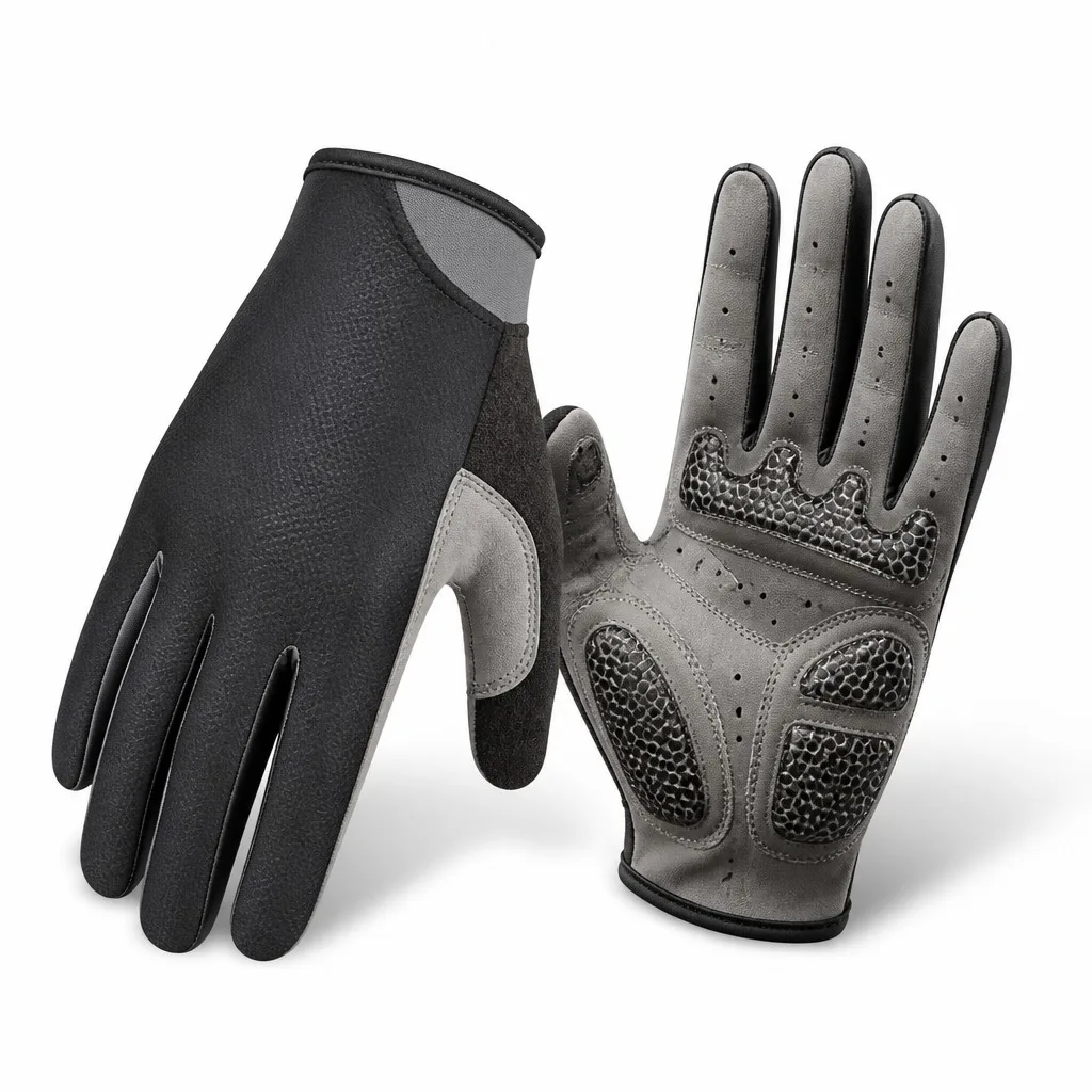 Custom Full Finger Cycling Gloves Gel Padded