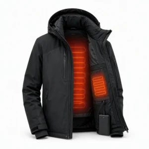 Custom Heated Ski Jacket with Battery Heating System
