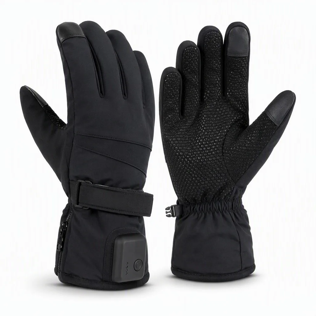 Custom Heated Trail Running Gloves Winter Touchscreen