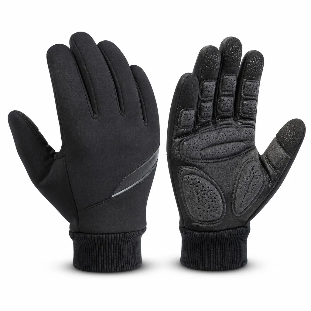 Custom Winter Cycling Gloves Gel Padded