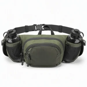 Hiking Fanny Pack Waist Bag with Bottle Holders
