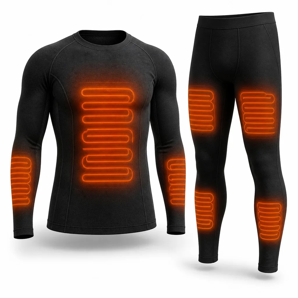 Custom Heated Base Layer Heated Apparel Winter Battery