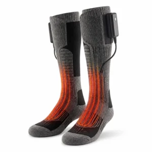 Custom Heated Ski Socks Rechargeable Thermal Wool