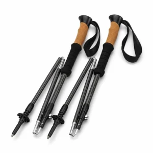 Custom Carbon 3-Section Trekking Pole Carbon Aluminum