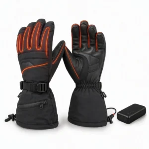 Custom Heated Ski Gloves Rechargeable with Battery