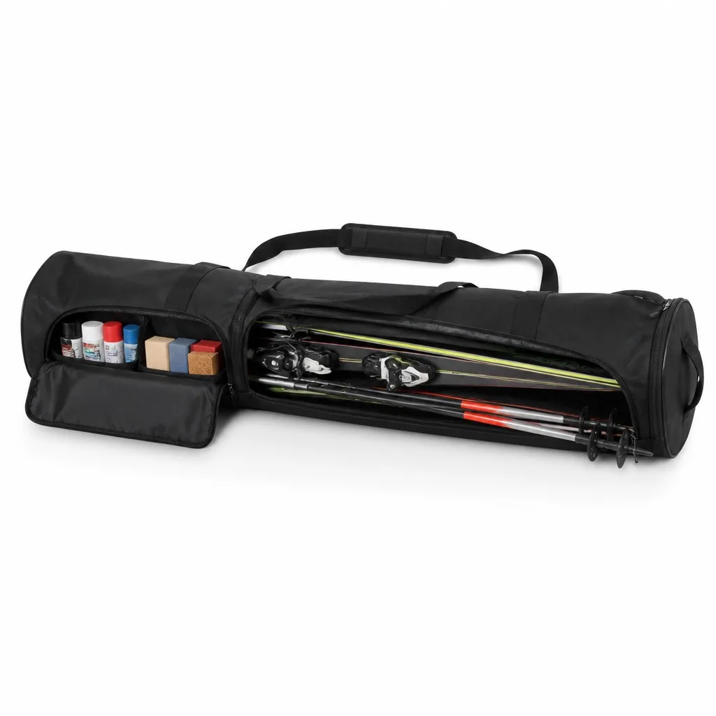 Custom Wax & Tuning Ski Roll Bag for Skis and Poles