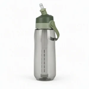 Hiking Water Filter Bottle Straw Purifier