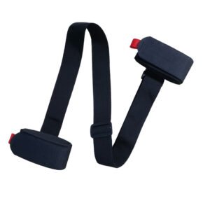 Adjustable EVA Foam Ski Carrier Strap with Double-Sided Hook Loop Tapes for Snowboarding & Pole Carry