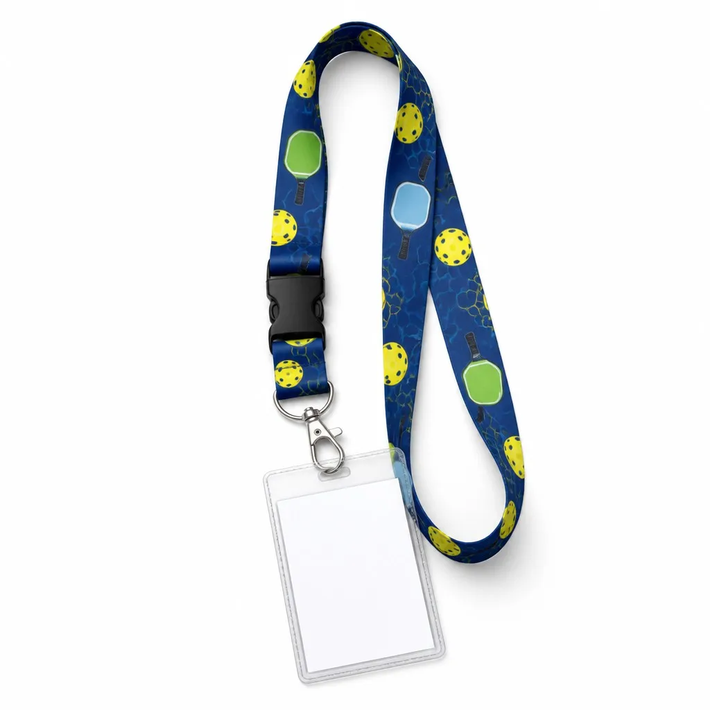 Custom Printed Pickleball Lanyard ID