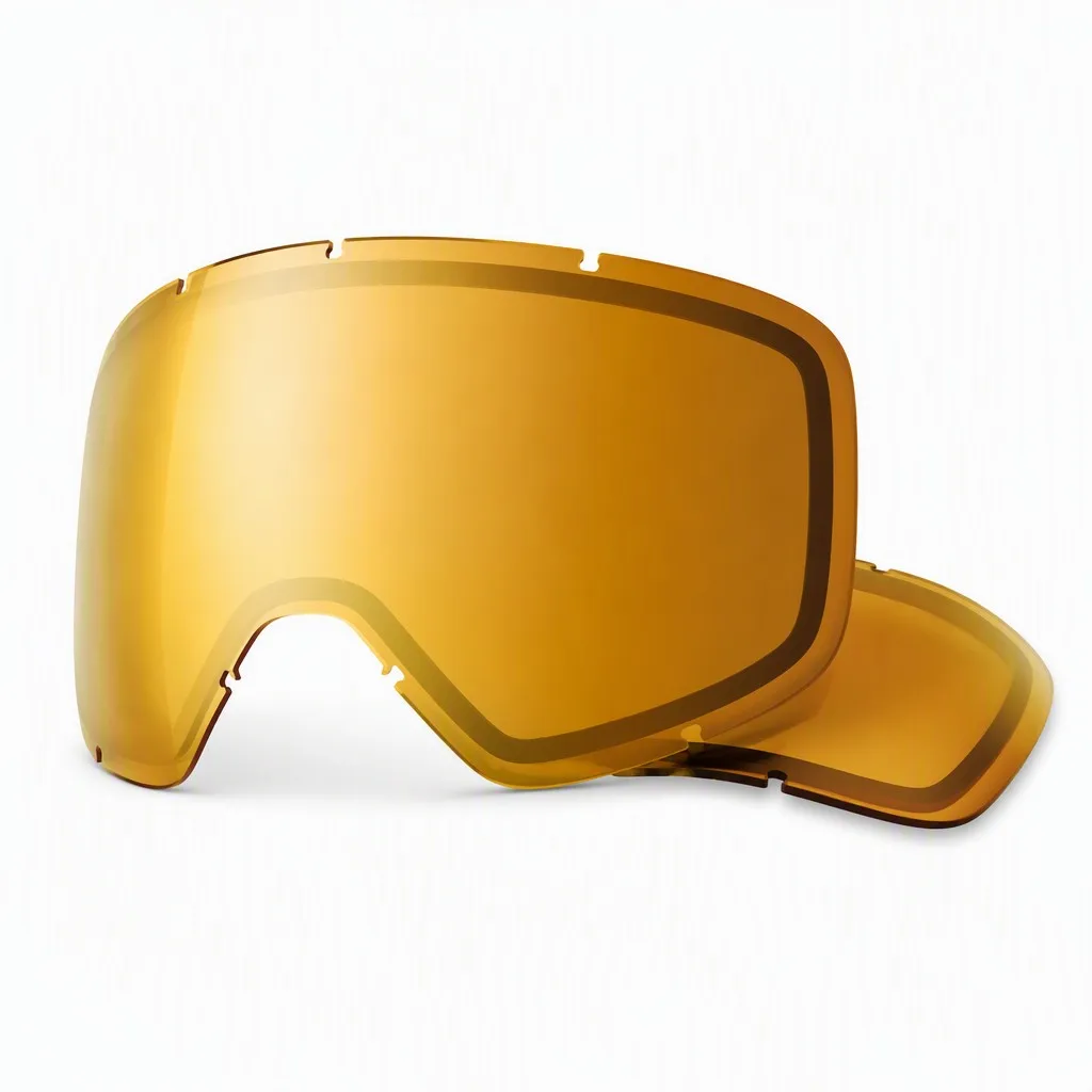 Custom Ski Goggle Lens Replacement Pack Clear Amber Mirror