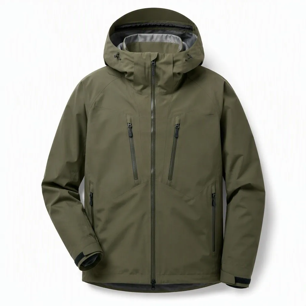 Custom Hard Shell Hiking Jacket Waterproof Breathable