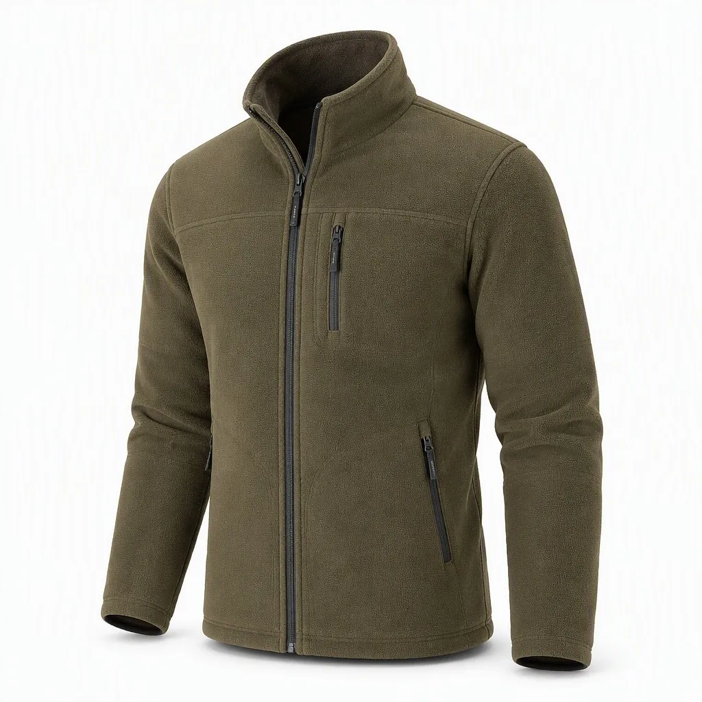 Custom Heated Fleece Jacket Rechargeable Winter Outdoor