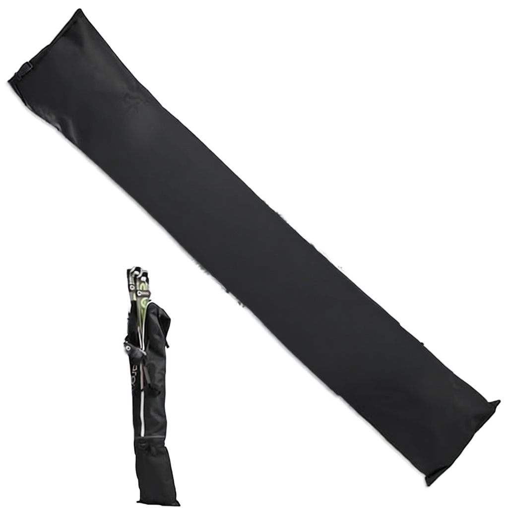 Men’s Inflatable Ski Bag for 2 Pairs of Skis and Poles – Adjustable Length Water-Repellent with He
