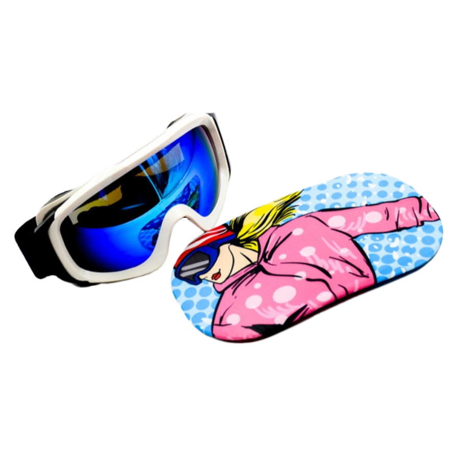 Microfiber Ski Goggle Cover with Elastic Band – Scratch & Dust Protection for Travel & Sports