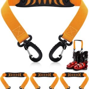 Portable Ski Boot Carrier Strap with Comfortable Handle Heavy Duty Carrying Strap for Ski Boots