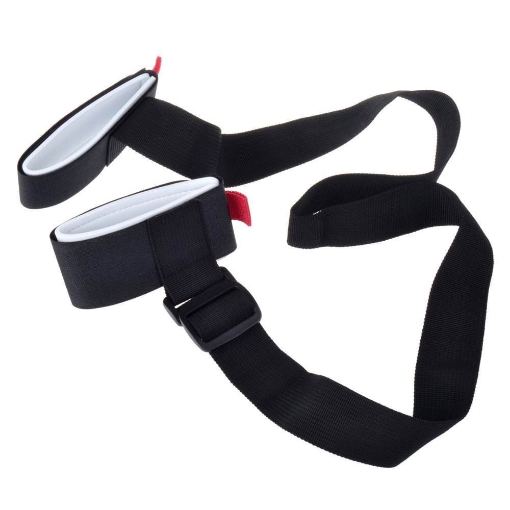 Professional Double-Sided Ski Carrier Strap with Hook Loop Tapes for Snowboarding & Pole Carry