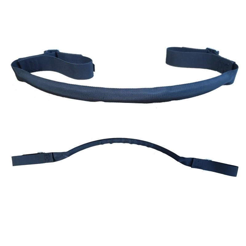 High Quality Nylon+Metal Black Motorcycle Trailer Belt Rescue Strap Adjustable Length Dirt Bike Lift Strap