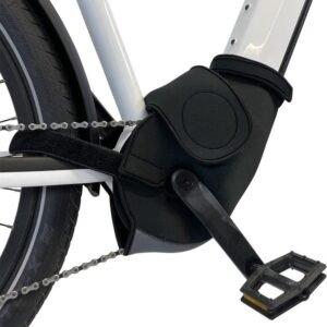 E-Bikes Mid-engine Motor Cover Protector Waterproof Outdoor Neoprene+Nylon Black