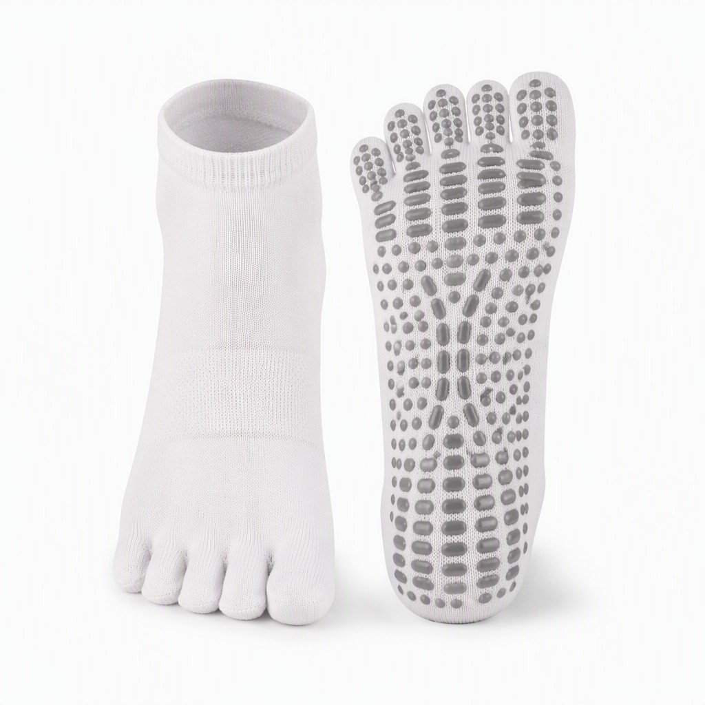 Custom Logo Unisex Barefoot Quick Dry Trail Socks with Silicone Grip