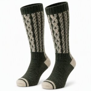 Winter Outdoor Sport Skiing Socks Men Youth Merino Wool Knitted Thick