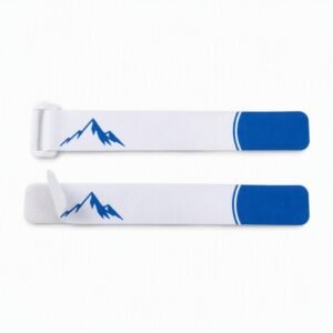 Custom Printed Ski Ties Hook Loop Snowboard Binding Strap