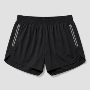 Wholesale Quick Dry Sports Running Split Shorts with Zipper Pockets for Men