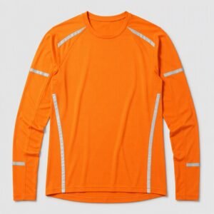 Reflective Trail Running Long Sleeve Top Quick Dry Breathable for Night Run