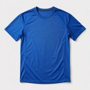 Custom Logo Polyester Quick Dry Running Fitness T-Shirt Mesh Fabric