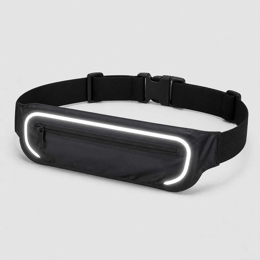 Custom Lightweight Luminous Running Belt Bag Waterproof Waist Pack