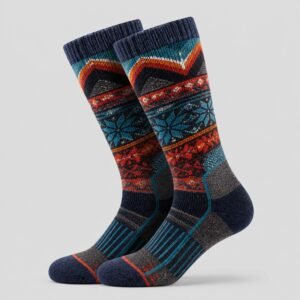 Wholesale Custom Factory Color Wool Winter Skiing Socks Men Women
