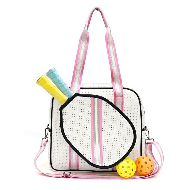 Neoprene Pickleball Tote Bag – Large Capacity Womens Paddle Handbag