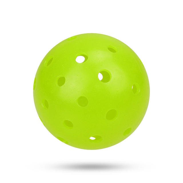 40-Hole Neon Green Pickleball Balls – Seamless Rotation Outdoor Indoor