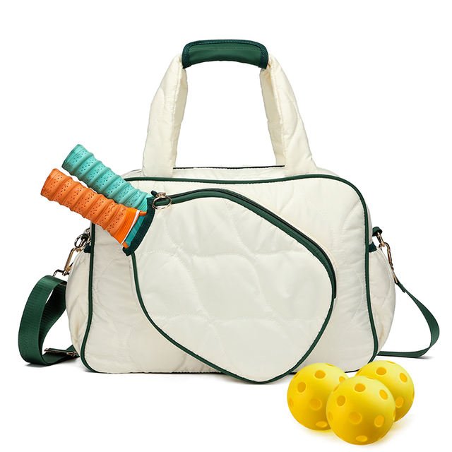 Women’s Large Water-Resistant Tennis and Pickleball Tote – Removable Pouch