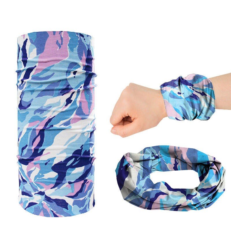 Breathable Polyester Sun & Wind-proof Dust-proof Custom Logo Neck Gaiter Face Cover Scarf for Skiing Fishi