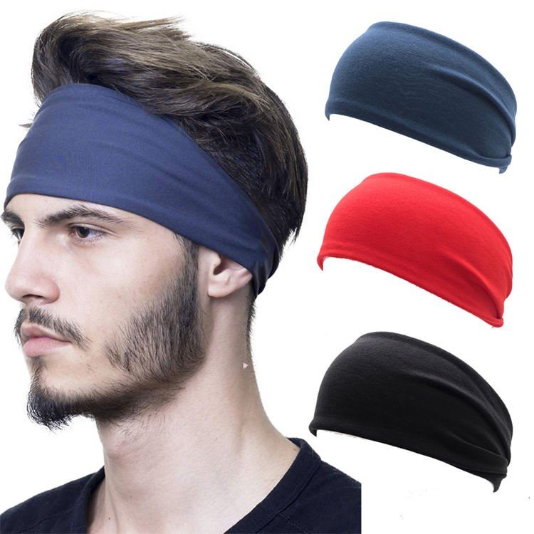 Guys Dry Grip Damping Sports Yoga Headbands Moisture Wicking Sweatbands for Workout and Running Protective Swe