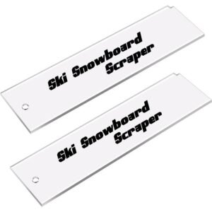 9 X 2.2 Inch Ski Snowboard Wax Plastic Scraper Ski Wax Scraper for Removing the Extra Cooled Wax