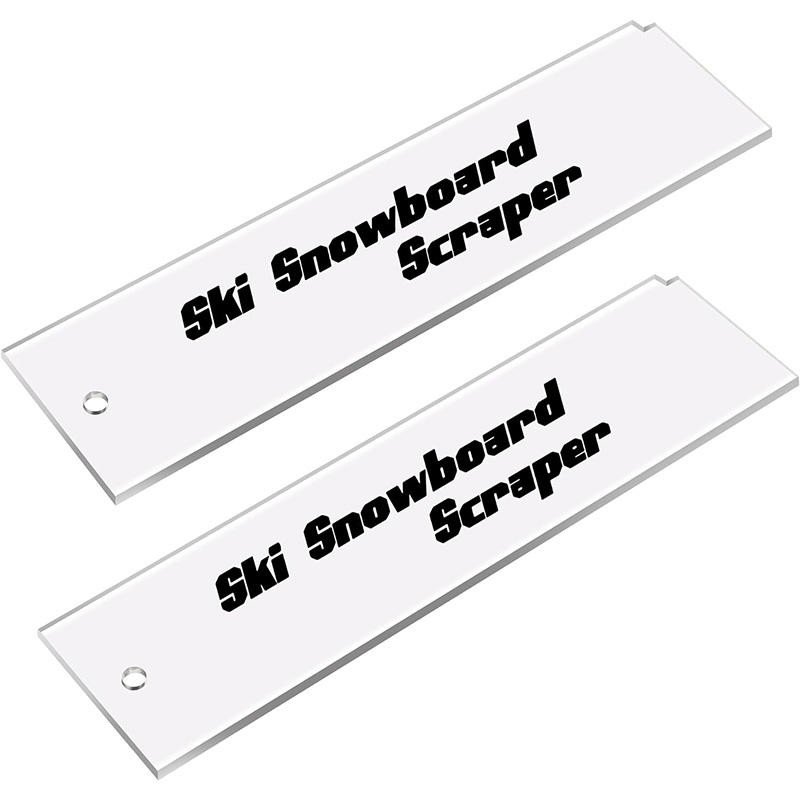 Acrylic ski snowboard wax scraper OEM