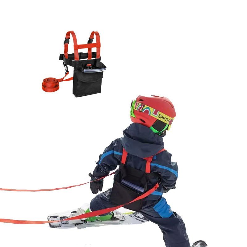 Women’s Ski Snowboard Training Harness with Easy Lift Handle Bag Removable Leash Polyester Material Dura