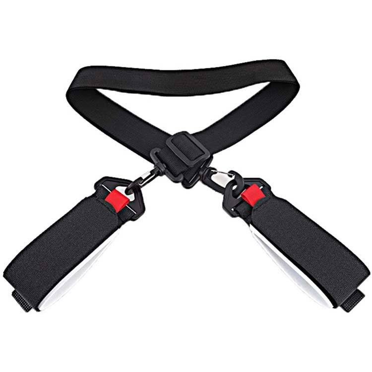 Custom Eco-Friendly Durable Men’s Alpine Adjustable Snowboard Binding Ski and Pole Shoulder Carrier Stra