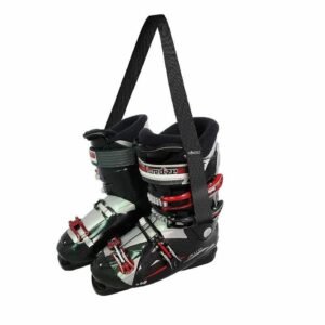 Durable Adjustable Eco-Friendly Reusable Black Nylon+EVA Kids’ Ski Boot Shoulder Carrier Straps